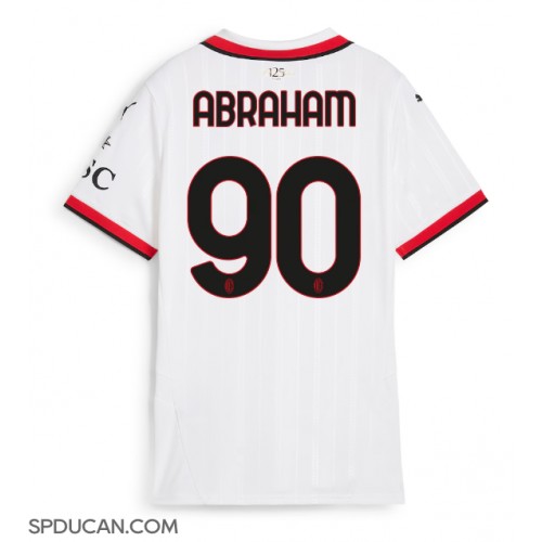 Zenski Nogometni Dres AC Milan Tammy Abraham #90 Gostujuci 2024-25 Kratak Rukav